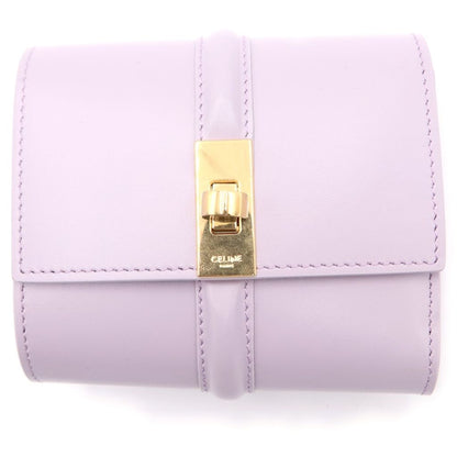 Celine Small Wallet 16 Seeds Trifold Compact Coin Case Purple Light Lilac