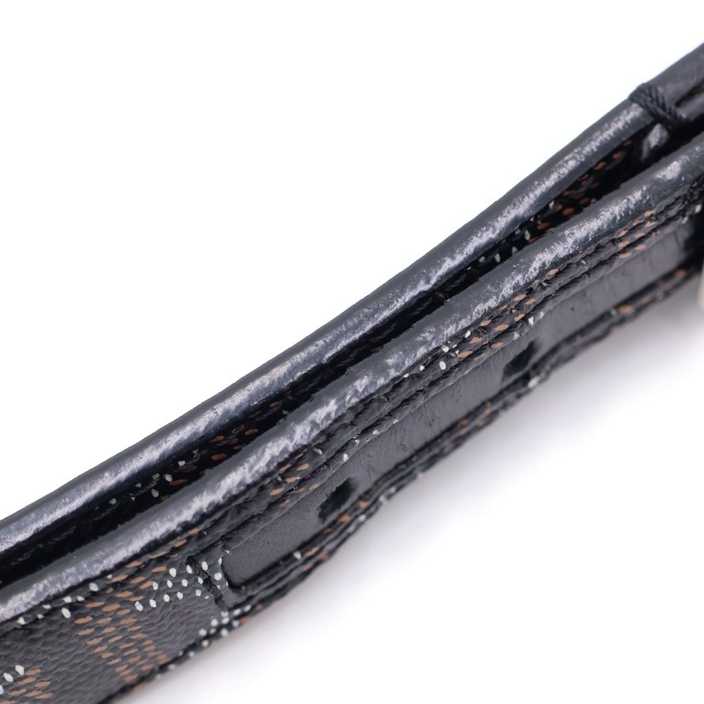 Goyard Herringbone Leather Belt Black — view 5