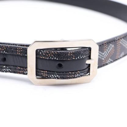Goyard Herringbone Leather Belt Black — view 4