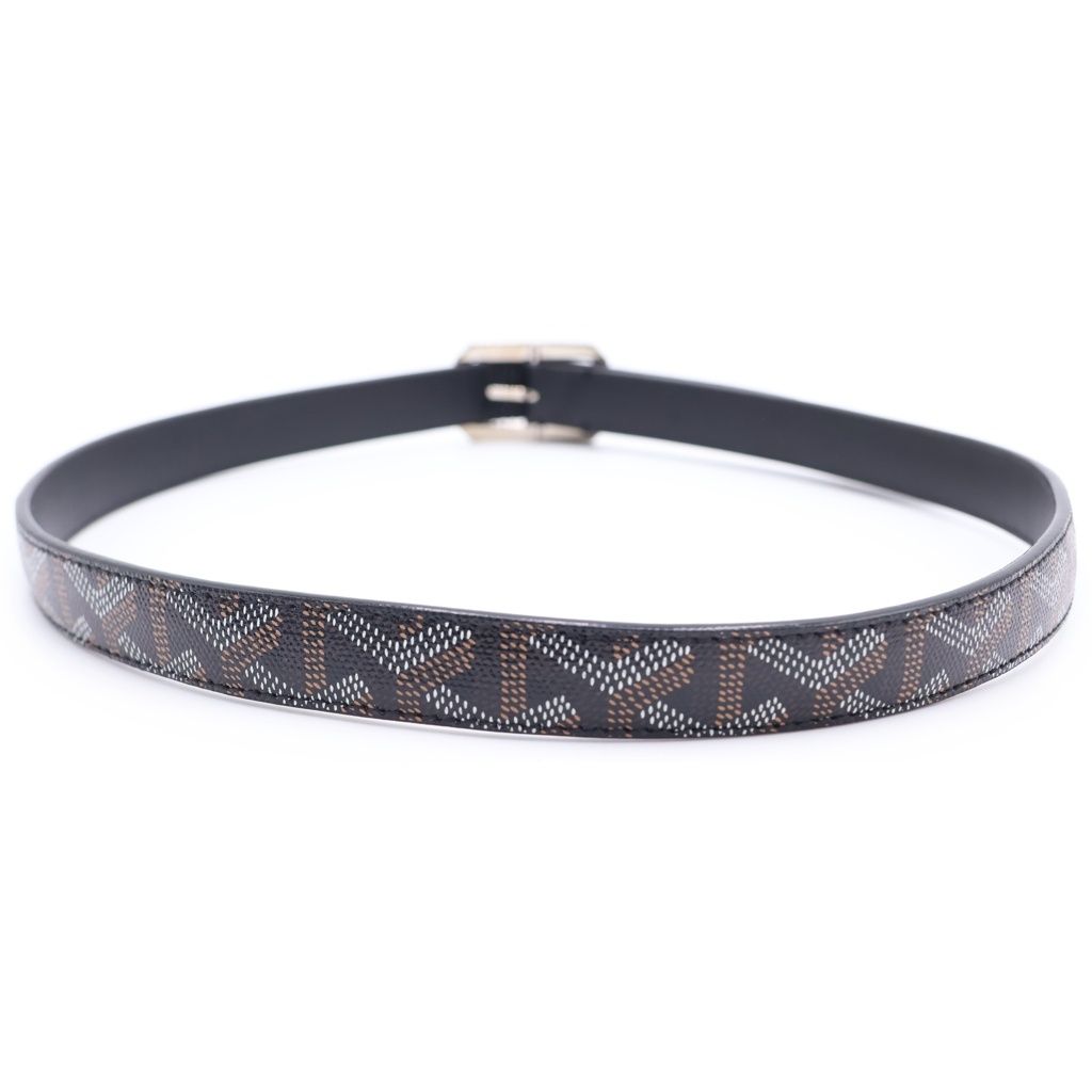 Goyard Herringbone Leather Belt Black — view 2