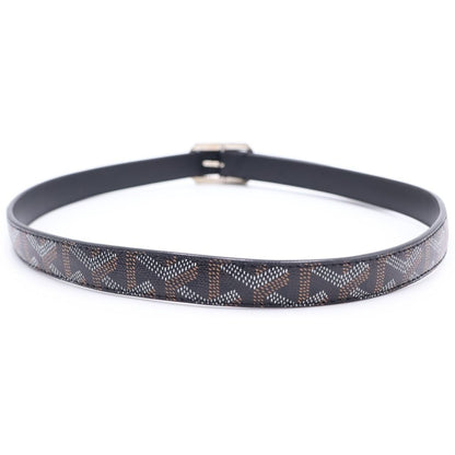 Goyard Herringbone Leather Belt Black — view 2
