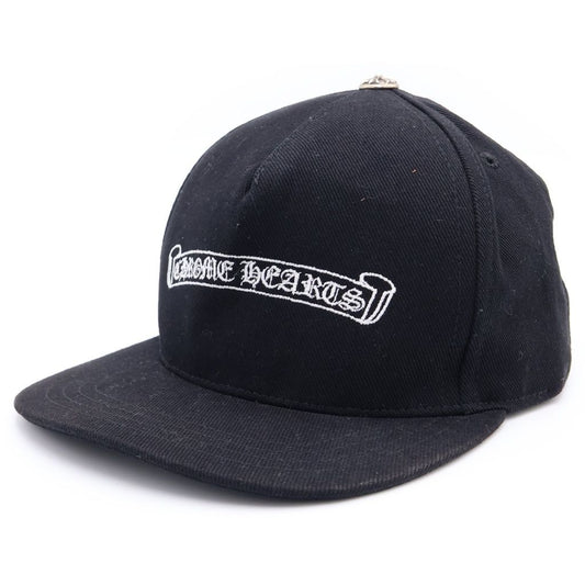 Chrome Hearts CH Scroll Cap Embroidery Cap Black