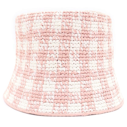 Prada Crochet Bucket Hat S Light Pink — view 2