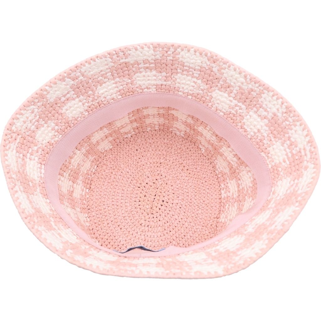 Prada Crochet Bucket Hat S Light Pink — view 5