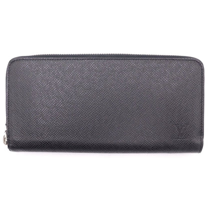 Louis Vuitton Zippy Wallet Horizontal Taiga Leather Black