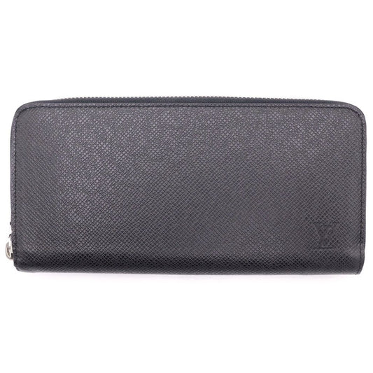Louis Vuitton Zippy Wallet Horizontal Taiga Leather Black