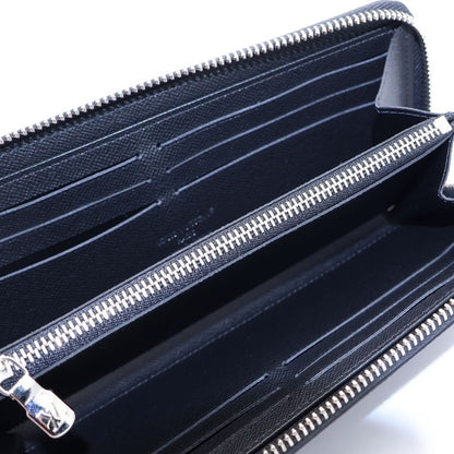 Louis Vuitton Zippy Wallet Horizontal Taiga Leather Black — view 4