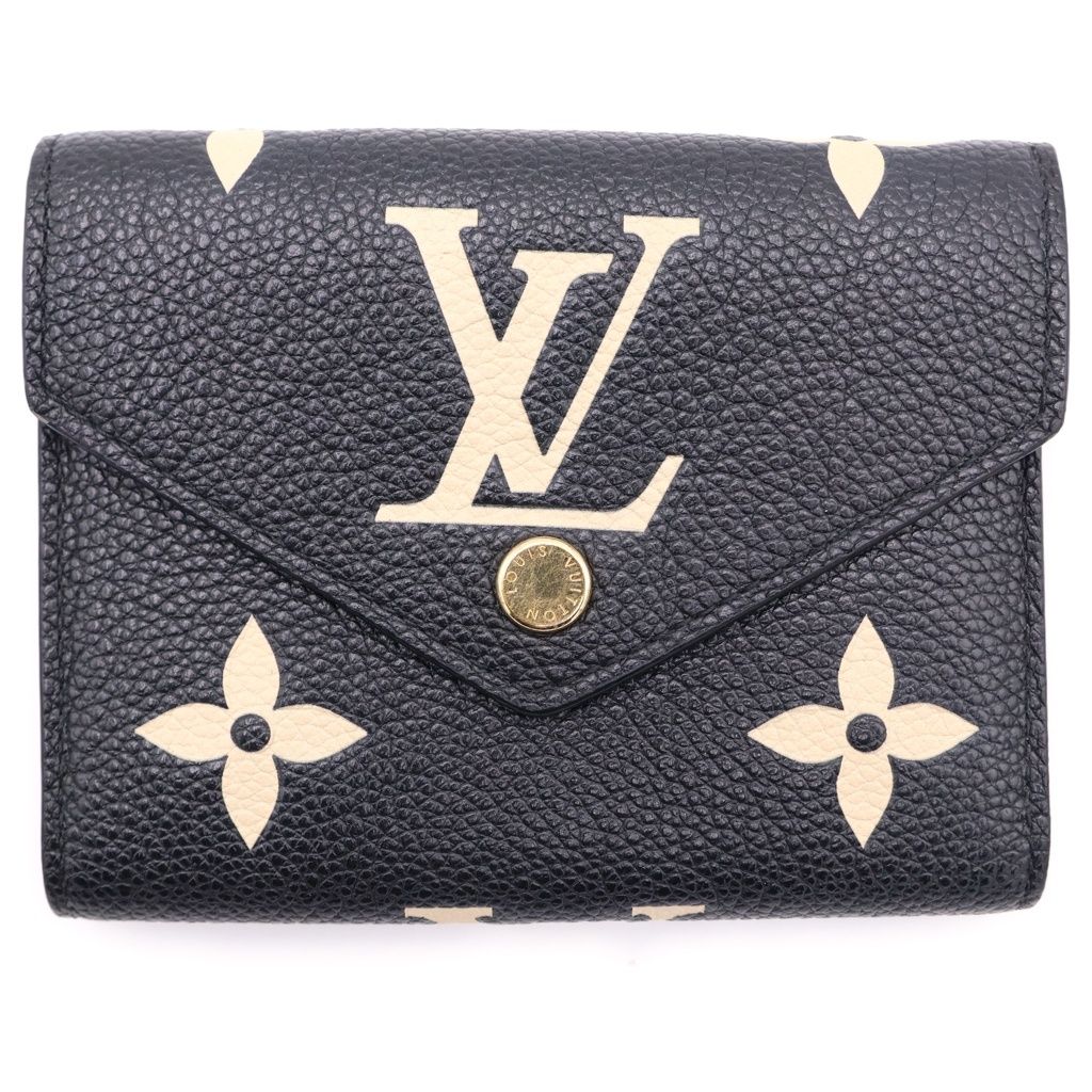 Louis Vuitton Monogram Empreinte Portefeuille Victorine Compact Wallet Trifold