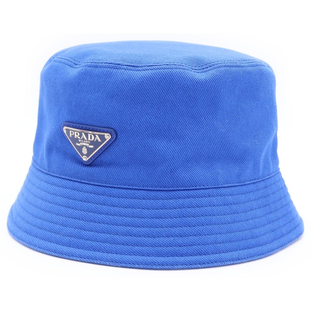 Prada Cotton Bucket Hat Blue