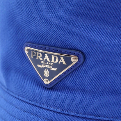 Prada Cotton Bucket Hat Blue — view 6