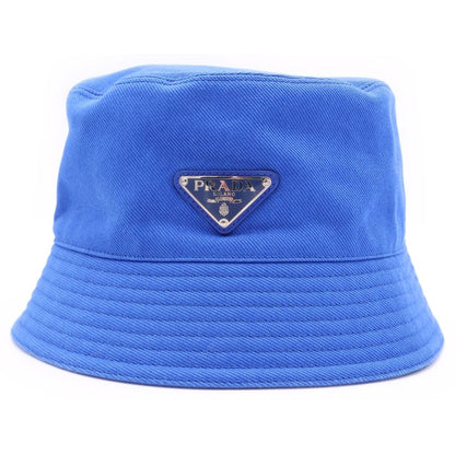 Prada Cotton Bucket Hat Blue — view 4