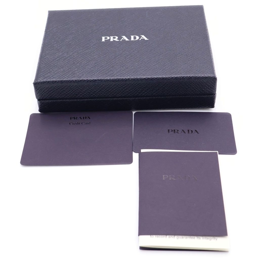Prada Saffiano Tab LU Coin Case Black — view 6