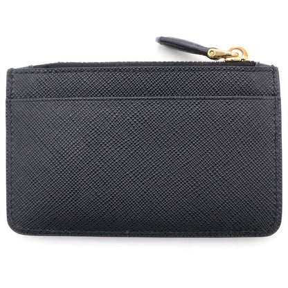 Prada Saffiano Tab LU Coin Case Black — view 2
