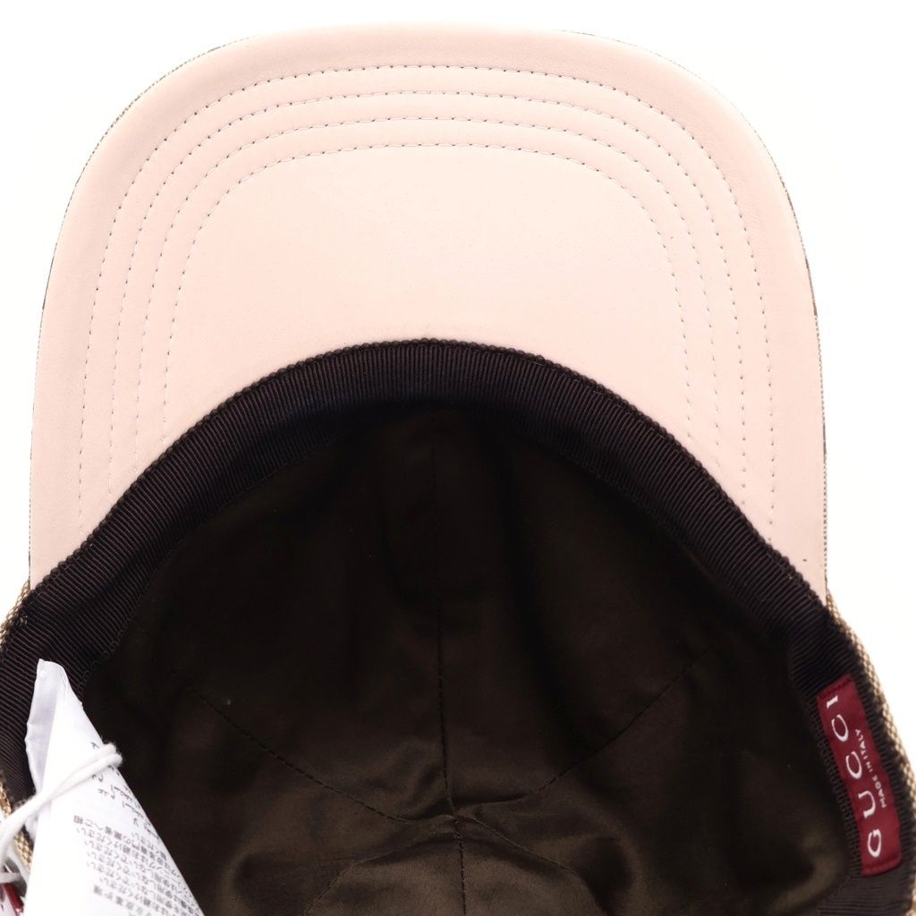 Gucci Higuchi Yuko GG Canvas Cap Baseball Cap Hat Beige Pink — view 5