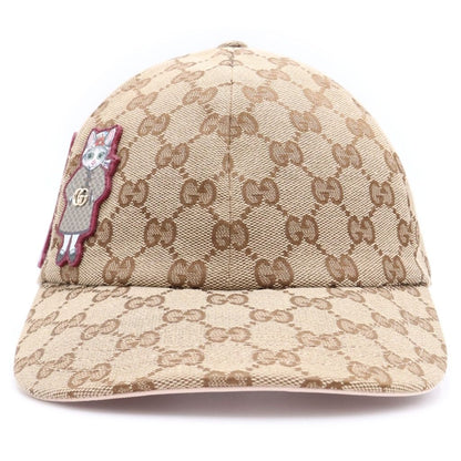 Gucci Higuchi Yuko GG Canvas Cap Baseball Cap Hat Beige Pink — view 4