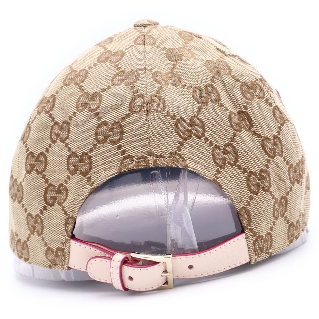 Gucci Higuchi Yuko GG Canvas Cap Baseball Cap Hat Beige Pink — view 2