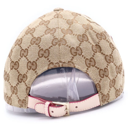 Gucci Higuchi Yuko GG Canvas Cap Baseball Cap Hat Beige Pink — view 2