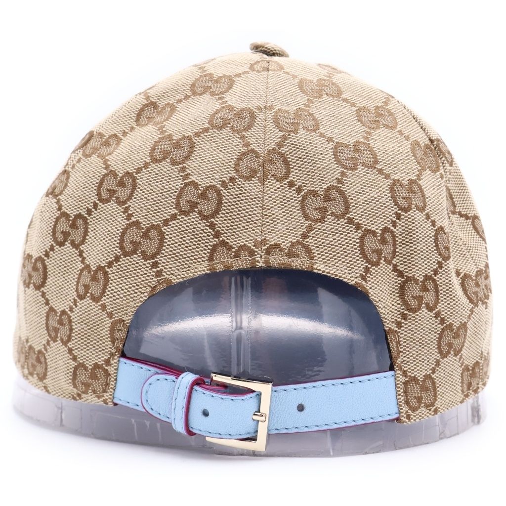 Gucci Higuchi Yuko GG Canvas Cap Baseball Cap Hat Beige Blue — view 2
