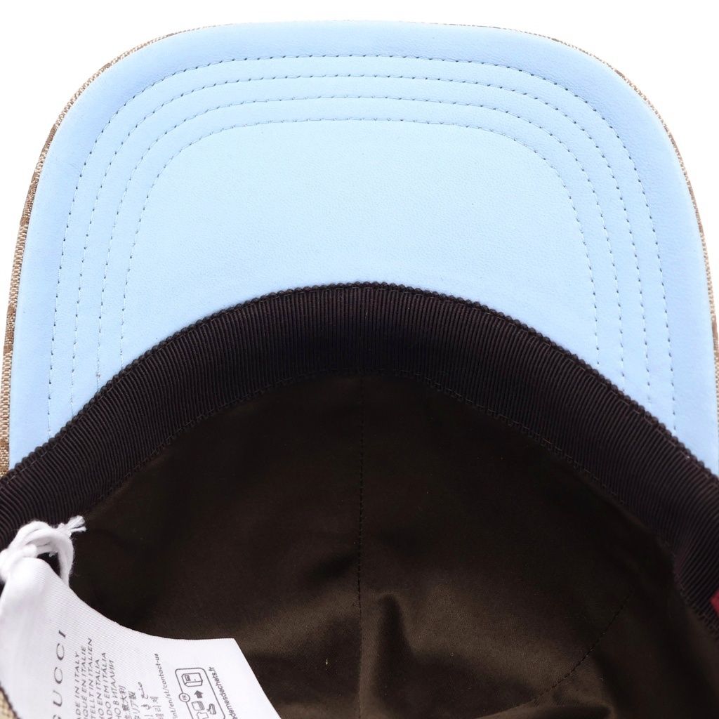 Gucci Higuchi Yuko GG Canvas Cap Baseball Cap Hat Beige Blue — view 5