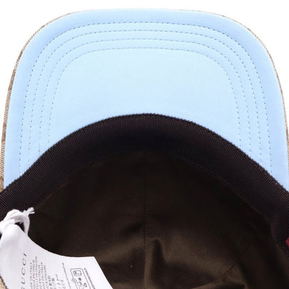Gucci Higuchi Yuko GG Canvas Cap Baseball Cap Hat Beige Blue — view 5