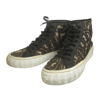 Fendi FF Vertigo FF Sneakers Zucca Pattern High Cut 11 Brown — view 3
