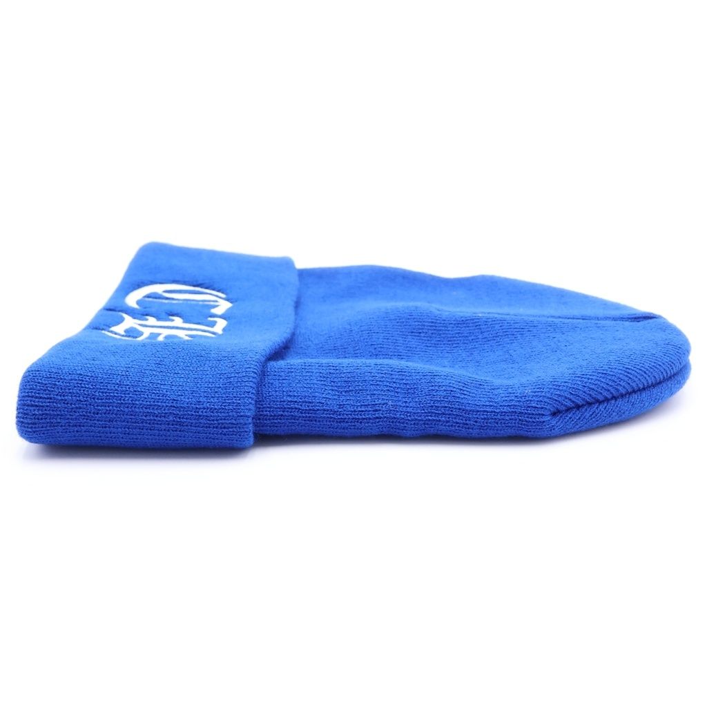 Chrome Hearts Blue Watch Cap CH Logo Embroidery Cap Knit — view 4