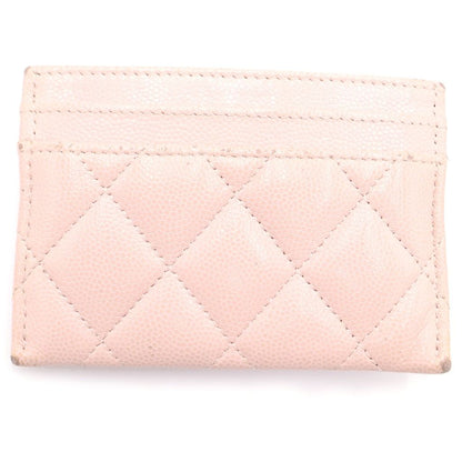 Chanel Rhinestone Card Case Caviar Leather Pink — view 2