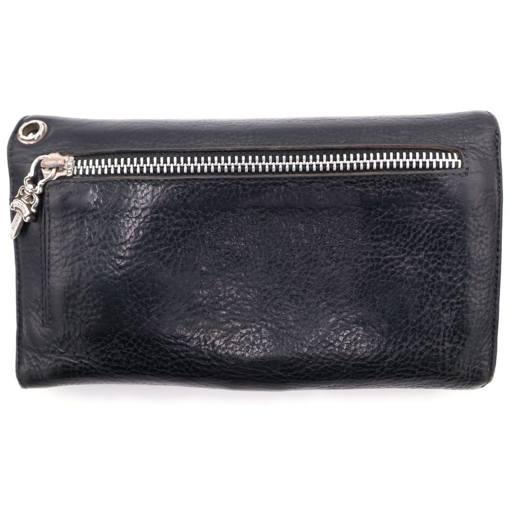 Chrome Hearts Wave Leather Wallet Black — view 2