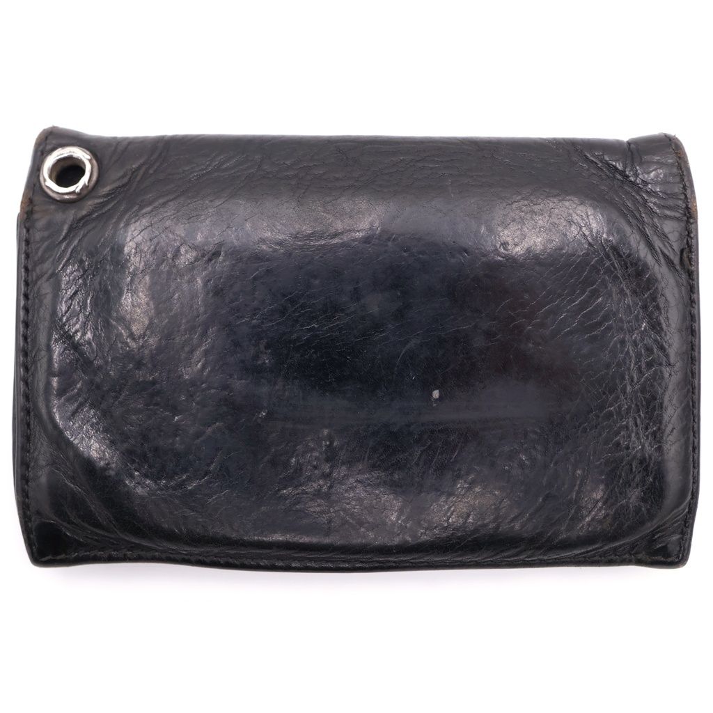 Chrome Hearts CH Cross Ball Button Leather Wallet — view 2