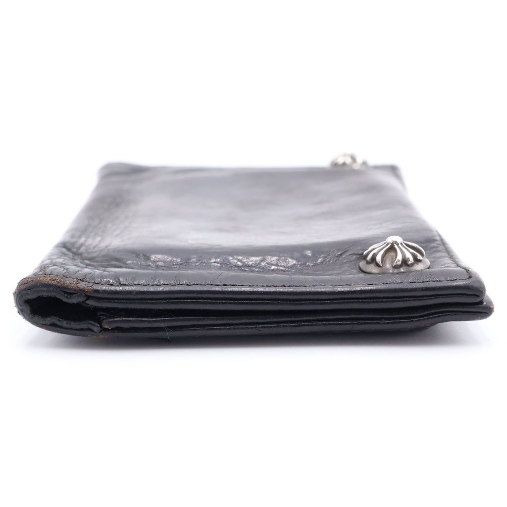 Chrome Hearts CH Cross Ball Button Leather Wallet — view 3