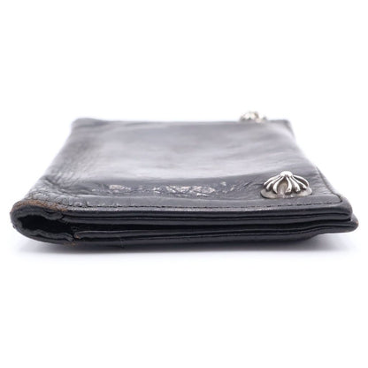 Chrome Hearts CH Cross Ball Button Leather Wallet — view 3