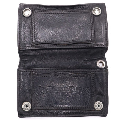 Chrome Hearts CH Cross Ball Button Leather Wallet — view 4