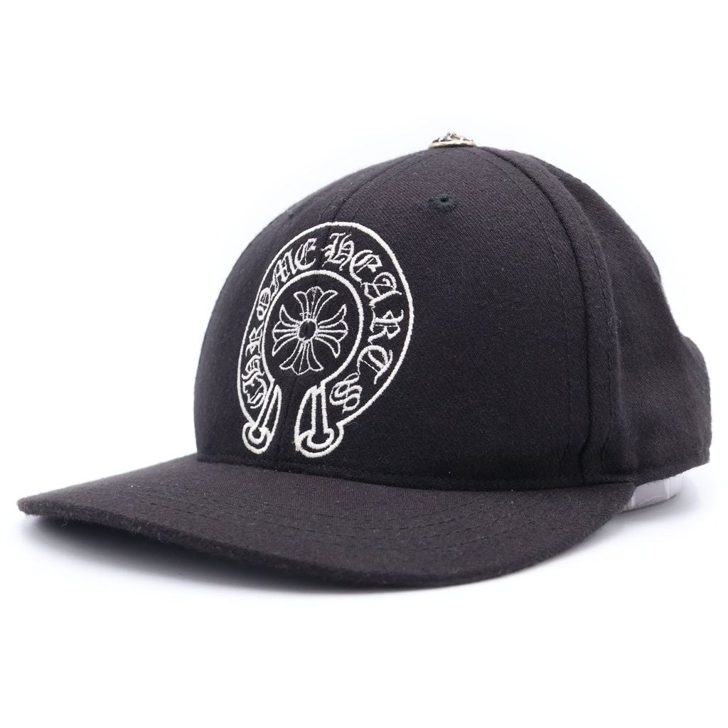 Chrome Hearts Trucker Cap Denim Horse Shoe Stitch Cap Black