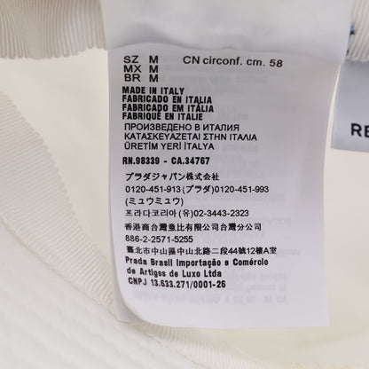 Prada Bucket Hat White Ri Nylon — view 8