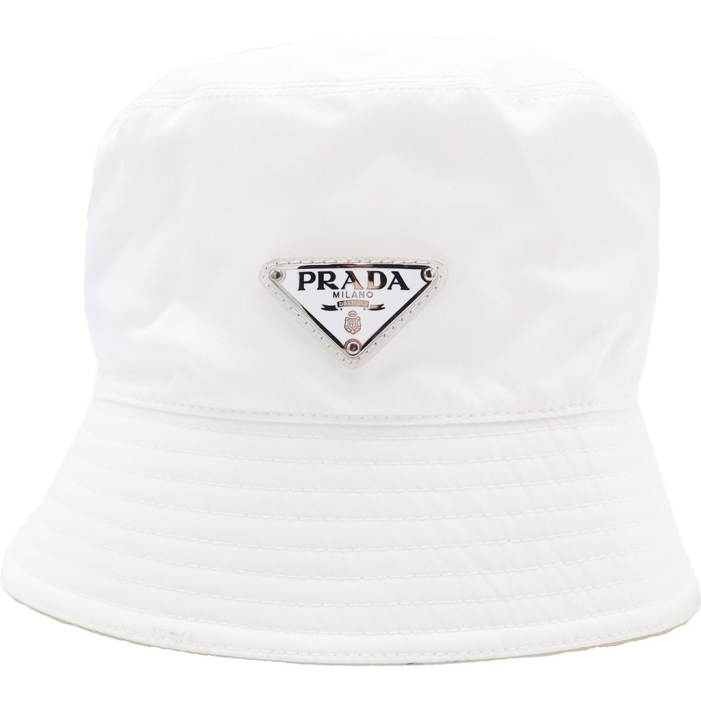 Prada Bucket Hat White Ri Nylon — view 4