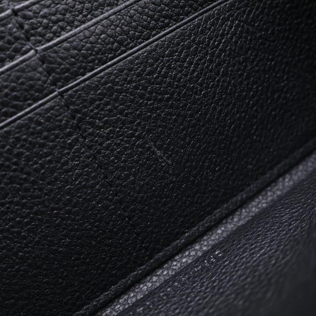 Saint Laurent Paris Zip Around Wallet Black Leather — view 6