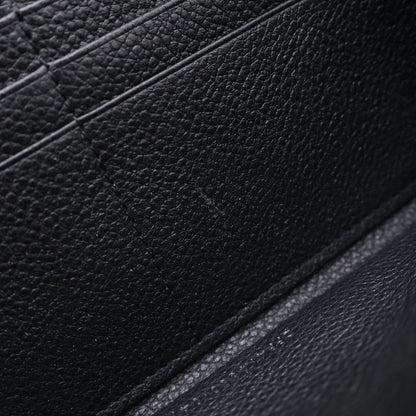 Saint Laurent Paris Zip Around Wallet Black Leather — view 6