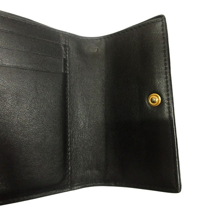 Bottega Veneta Cassette Maxi Intrecciato Trifold Wallet Leather Black — view 5