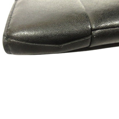 Bottega Veneta Cassette Maxi Intrecciato Coin Purse Wallet Leather Black — view 4