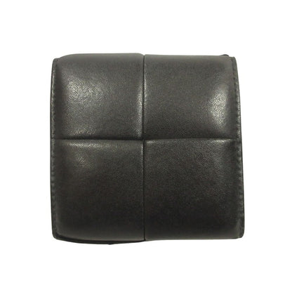 Bottega Veneta Cassette Maxi Intrecciato Coin Purse Wallet Leather Black — view 2