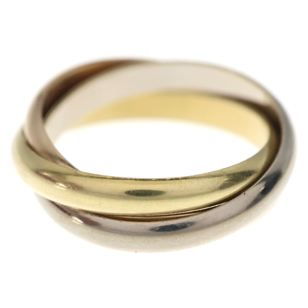 Cartier Trinity Ring Pink Gold Silver YG PG WG — view 2