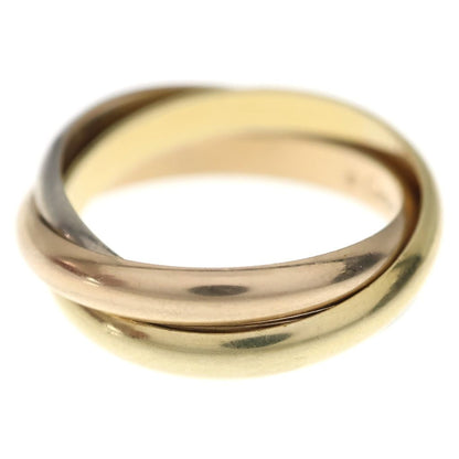 Cartier Trinity Ring Pink Gold Silver YG PG WG — view 4