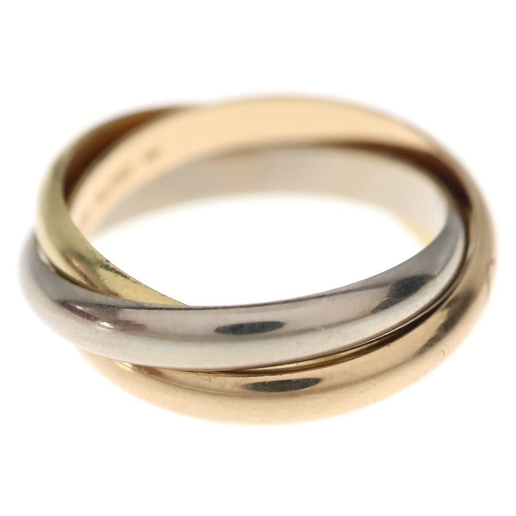 Cartier Trinity Ring Pink Gold Silver YG PG WG — view 3