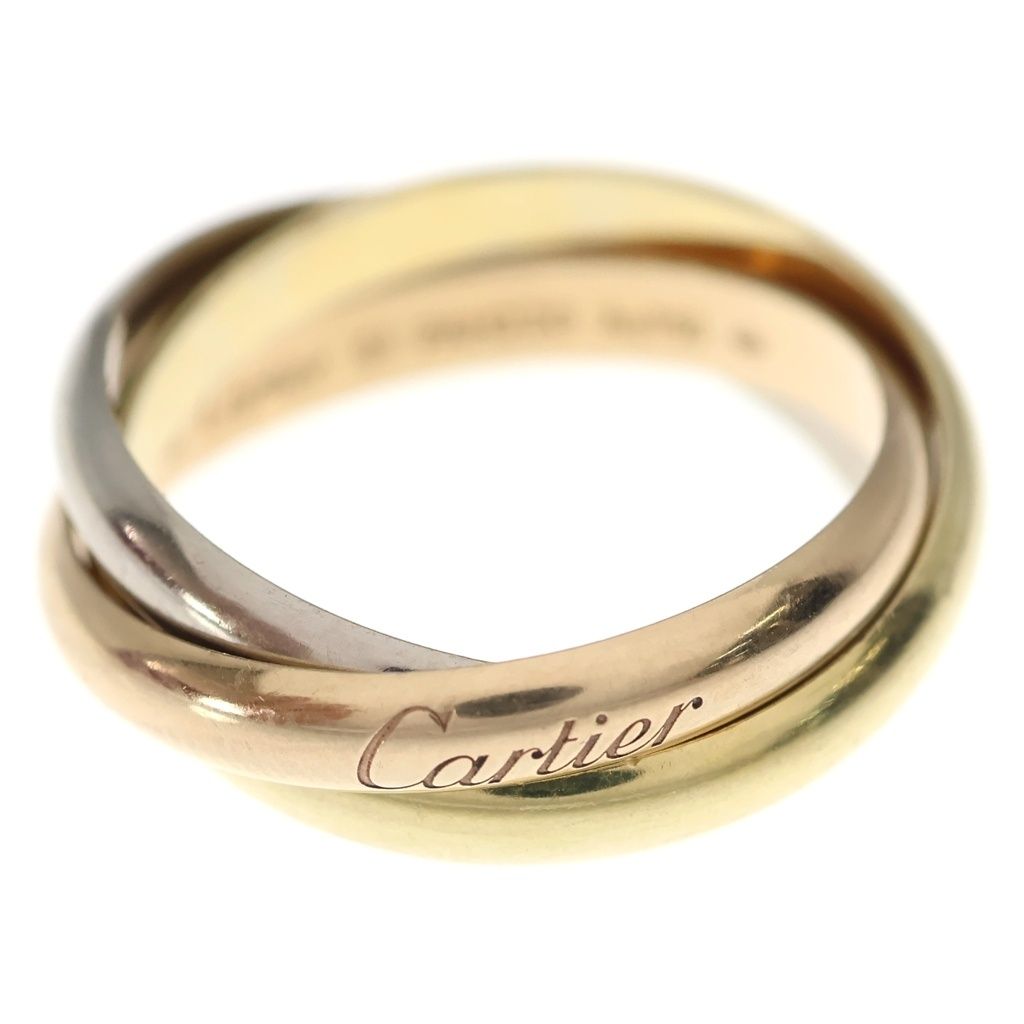 Cartier Trinity Ring Pink Gold Silver YG PG WG