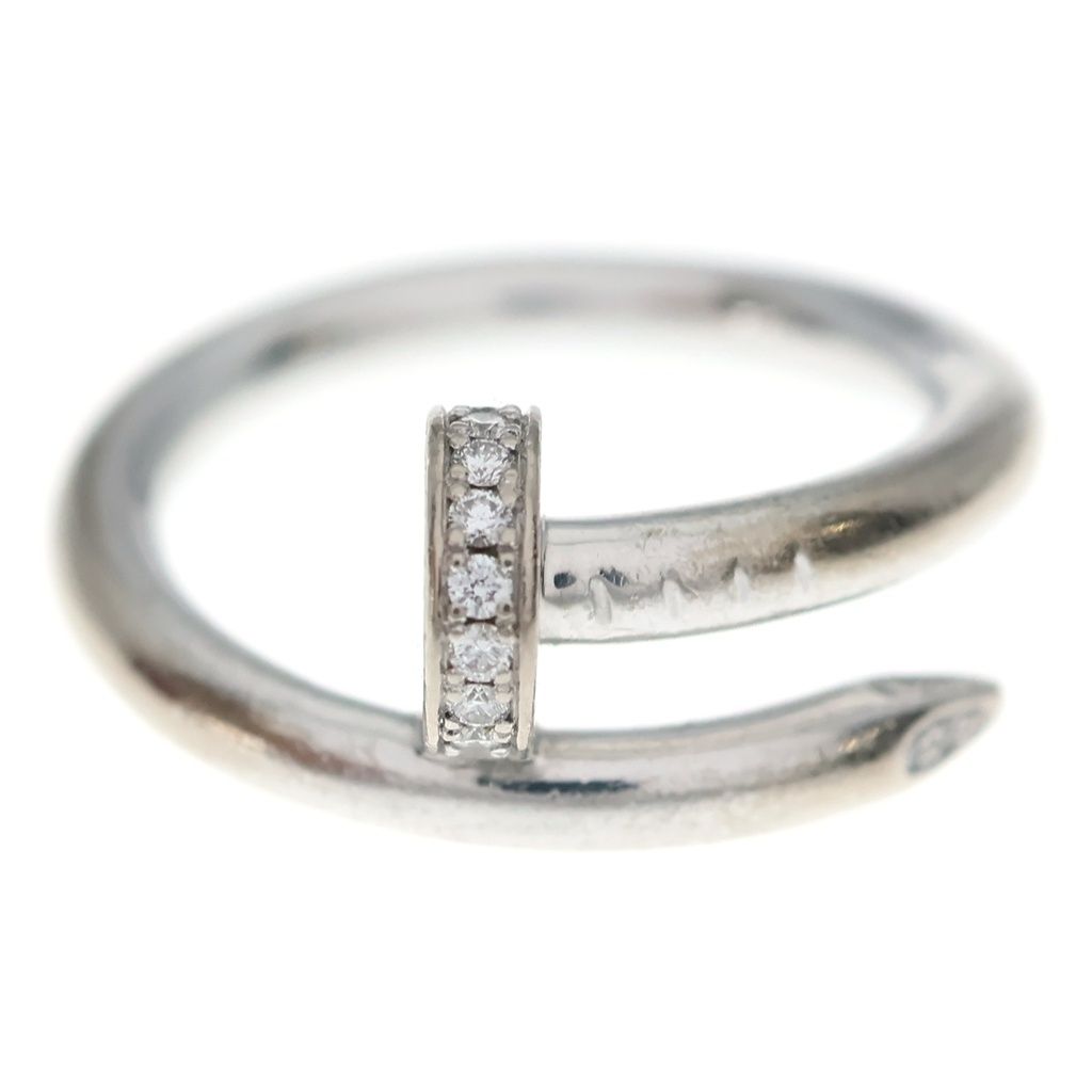 Cartier 18k White Gold Juste un Clou Small Diamond Ring