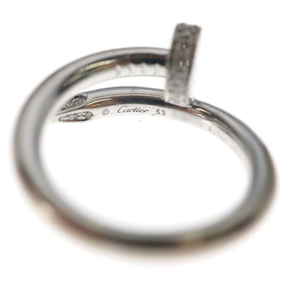 Cartier 18k White Gold Juste un Clou Small Diamond Ring — view 5
