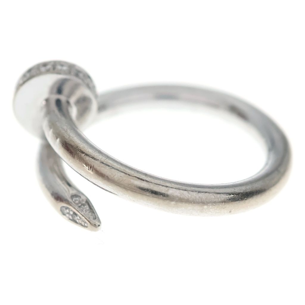 Cartier 18k White Gold Juste un Clou Small Diamond Ring — view 4
