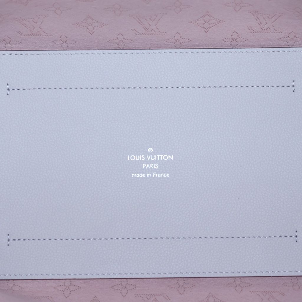 Louis Vuitton Monogram Mahina Neverfull Tote Rose Pink Leather Silver — view 5