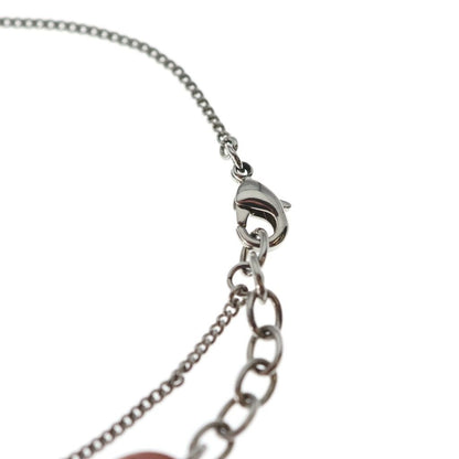 Miu Miu Rhinestone Logo Bracelet Plated Silver — view 5