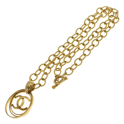 Chanel CC Logo Pendant Chain Gold — view 2